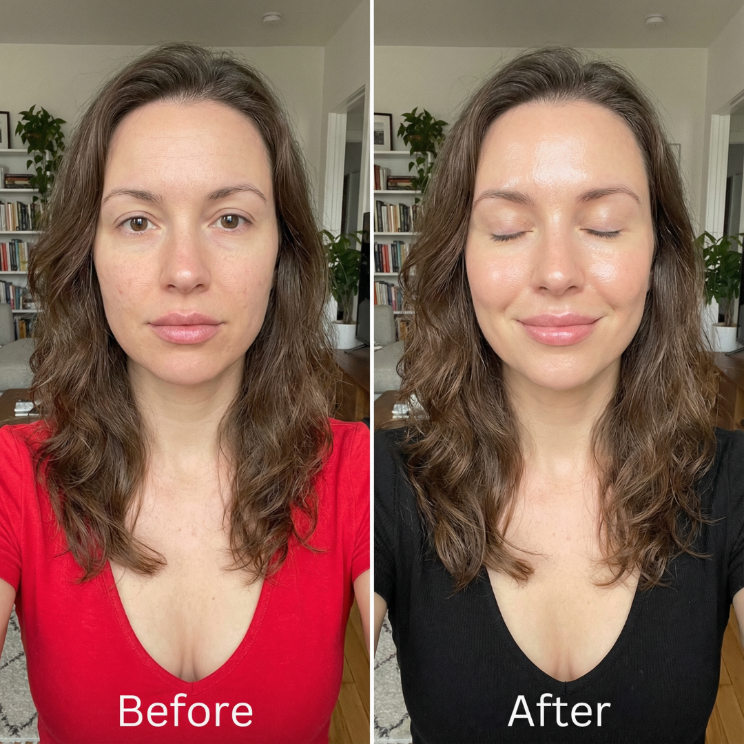 Before and after comparison