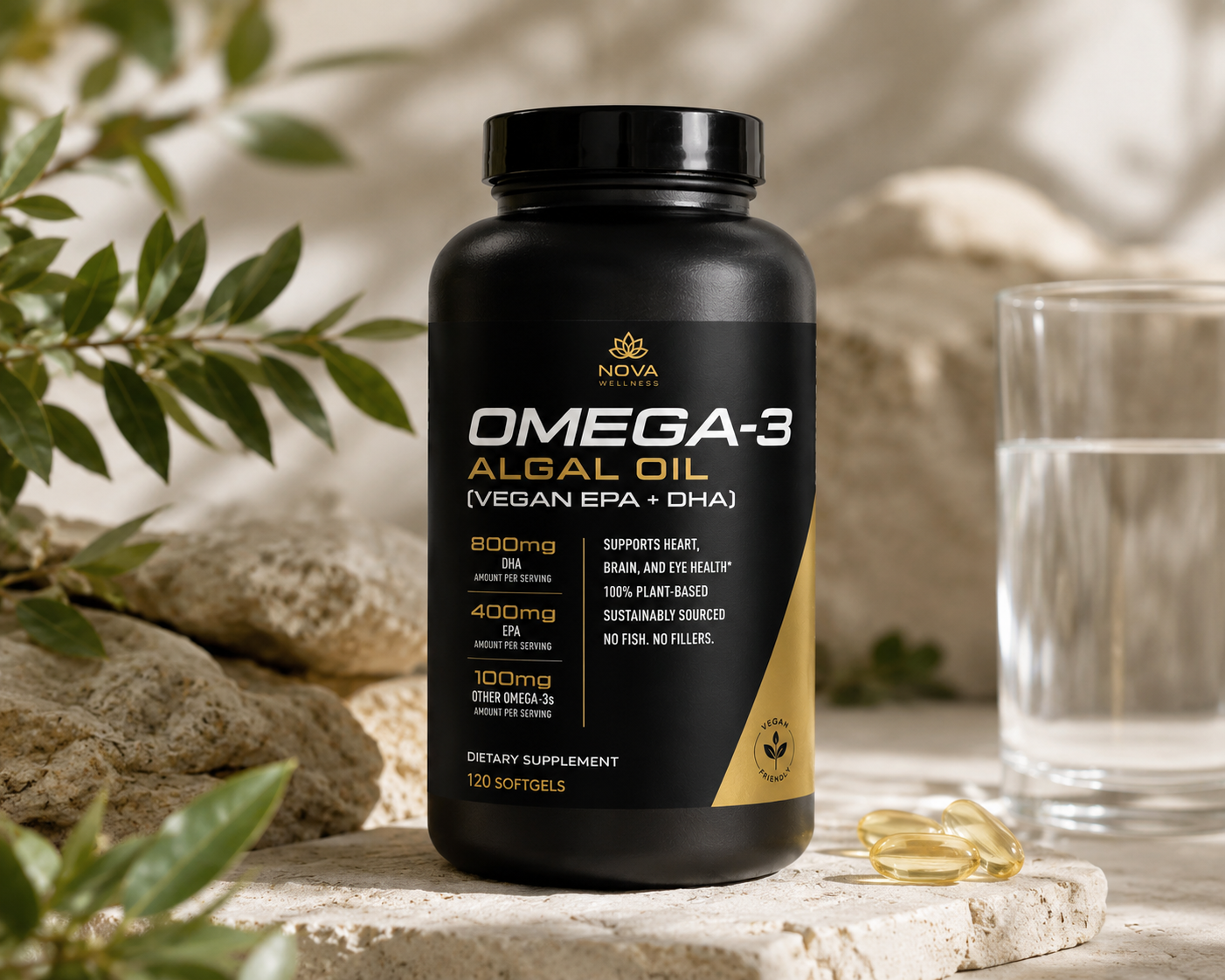 Omega-3 Algal Oil (Vegan EPA + DHA)