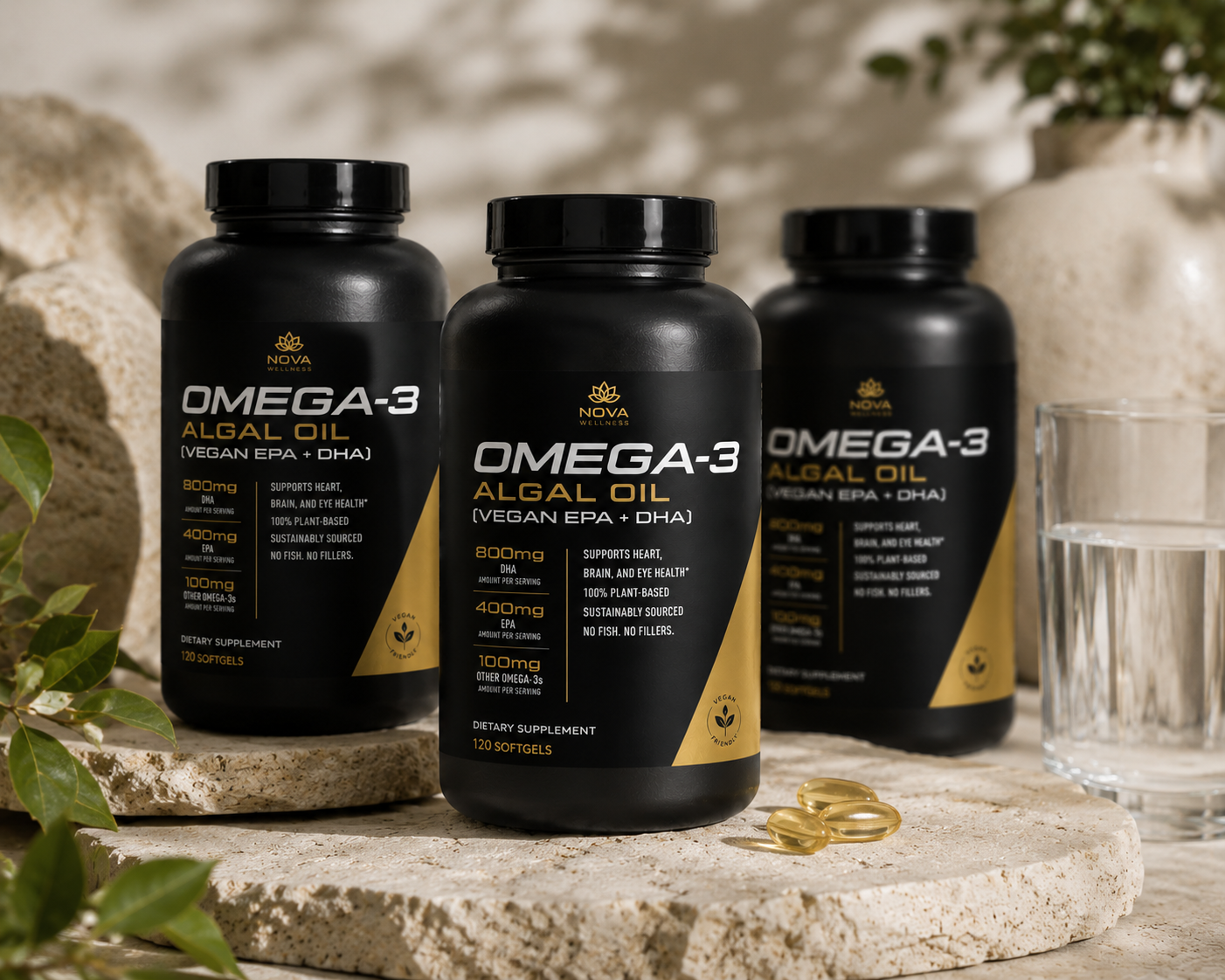 Omega-3 Algal Oil (Vegan EPA + DHA)