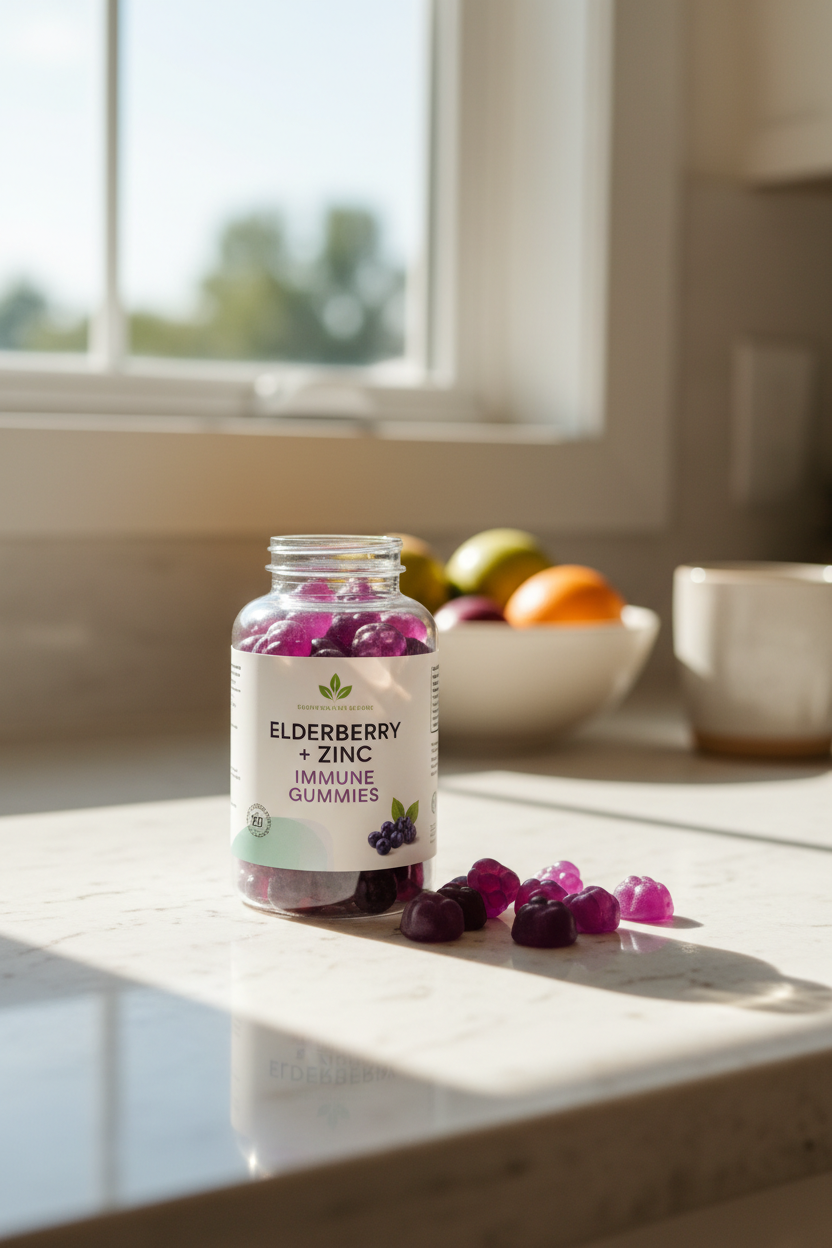 Elderberry + Zinc Immune Gummies